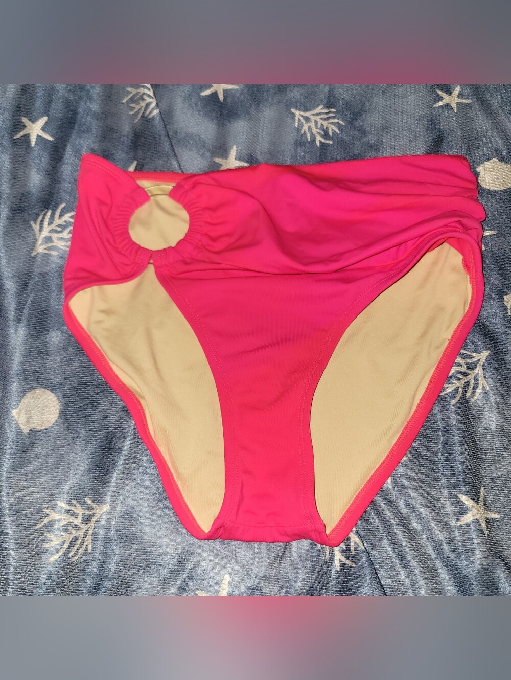 ๐ฅ5/$20 Swimsuits For All Hot Pink High-Waist Bikini Bottom with Ring Detail